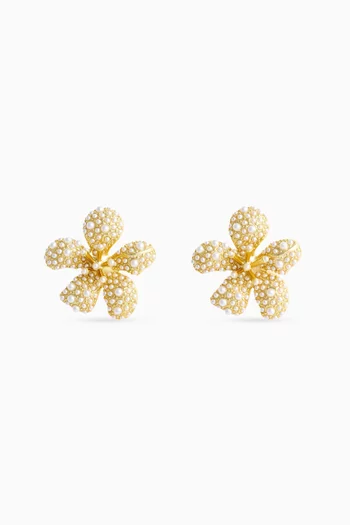 Crystal Floral Earrings