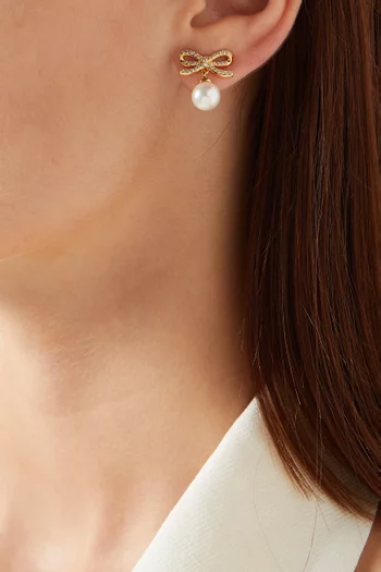 Bow Pearl Earrings
