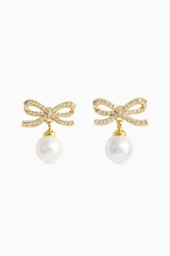 Bow Pearl Earrings