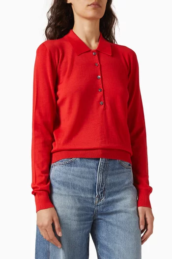 The Dea Polo Shirt in Merino Wool