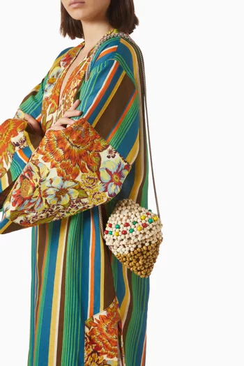 Wood Bead Gelato Mini Bag