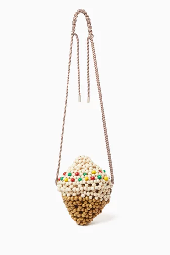 Wood Bead Gelato Mini Bag