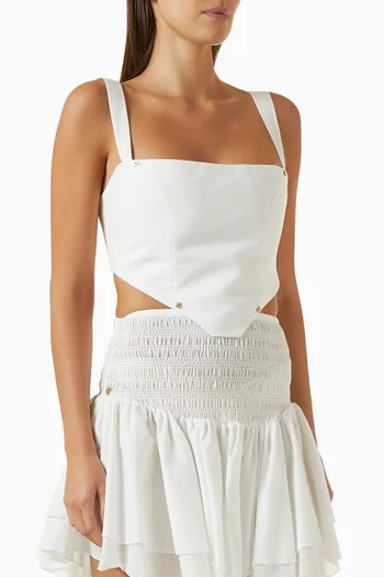 Lanzarote Corset Top in Cotton