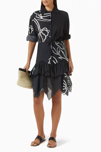 Tulipanes Shirt in Cotton-voile