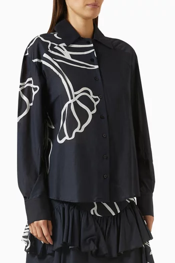 Tulipanes Shirt in Cotton-voile
