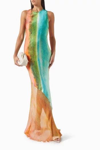 Formentera Maxi Dress in Silk