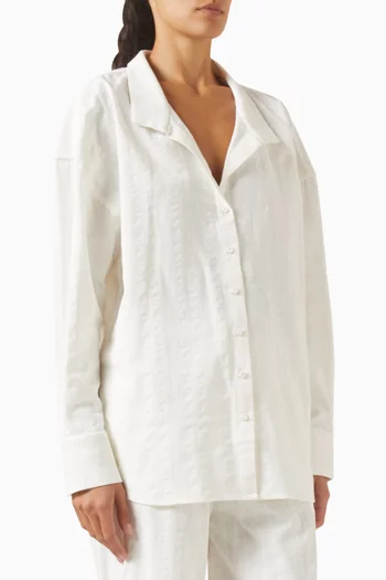 Un Tej Oversized Shirt in Cotton