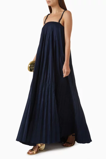 Asali Contigo Pleated Dress in Cotton