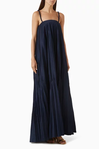 Asali Contigo Pleated Dress in Cotton