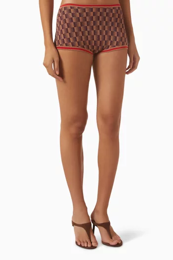 Isla Shorts in Jacquard-knit
