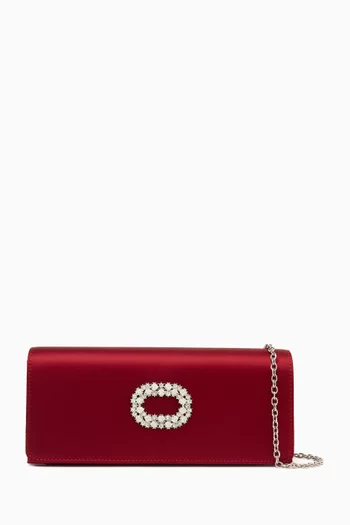 Alicia Clutch Bag in Satin