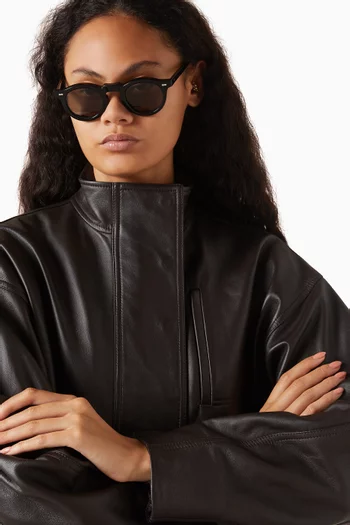 Esprit Noir Round Sunglasses in Acetate