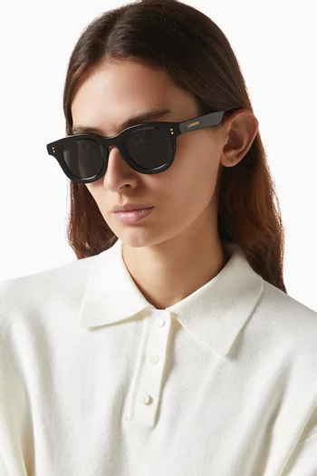 Muse Round Sunglasses in Acetate