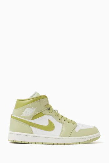 Air Jordan 1 Mid-top Sneakers in Leather