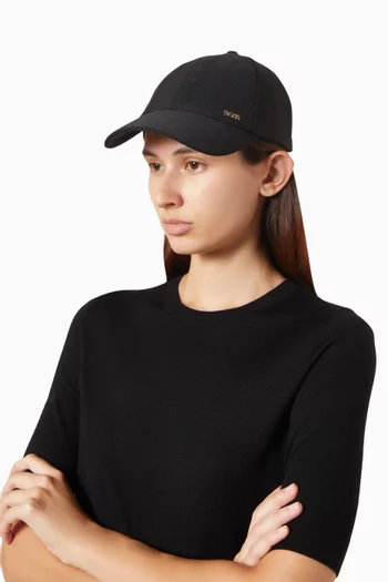 Logo Cap in Ribbed Corduroy