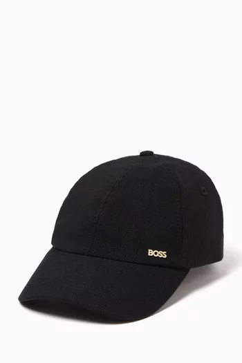 Logo Cap in Ribbed Corduroy