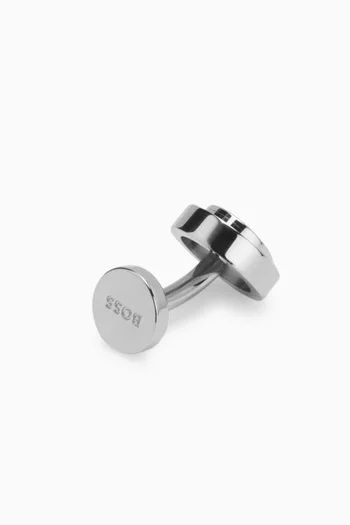 Logo Cufflinks in Brass