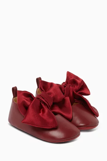 Lou Babe Nodo Flats in Nappa & Crepe Satin