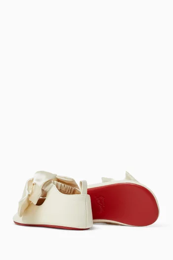 Lou Babe Nodo Flats in Nappa & Crepe Satin