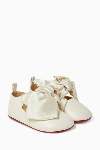 Lou Babe Nodo Flats in Nappa & Crepe Satin