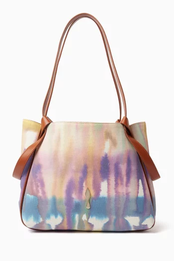 Bettina Tote Bag in Tie-dye Leather