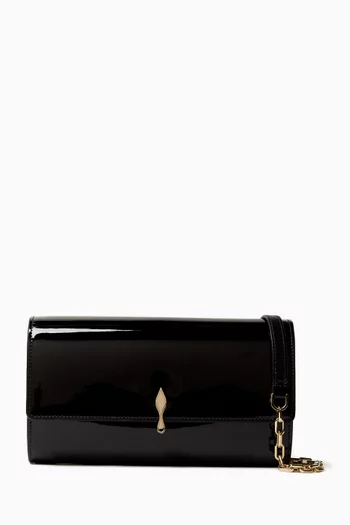 Bettina Wallet on Chain in Patent Leather