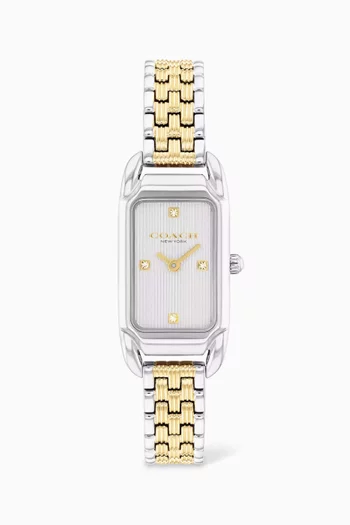 Cadie Two Tone Stainless Steel Bracelet Watch, 17mm