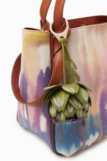 Artichoke Bag Charm in Leather