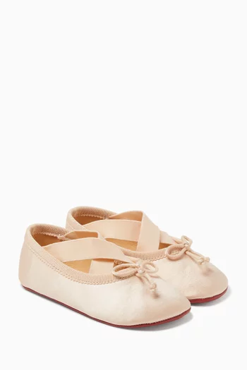 Mini Cassiasticina Ballerina Pumps in Satin