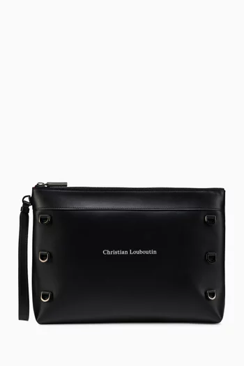 Kosmica Flat Pouch in Leather