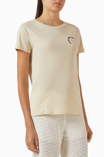 Printed Artwork T-shirt in Cotton-jersey