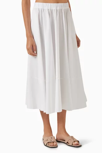 A-line Skirt in Cotton-poplin