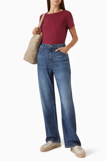 Elove Slim-fit T-shirt in Cotton