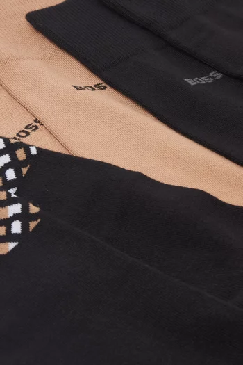 Logo Socks in Cotton-blend, Set of 3