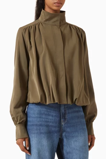 Jolea Balloon-hem Blazer