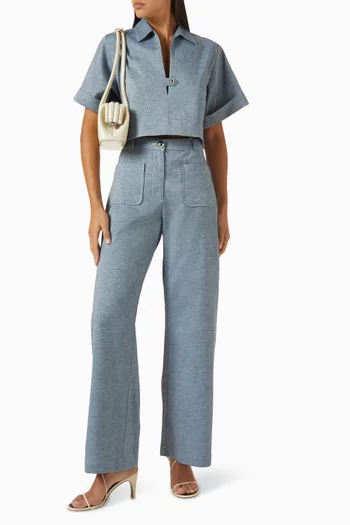 Popover Shirt in Denim