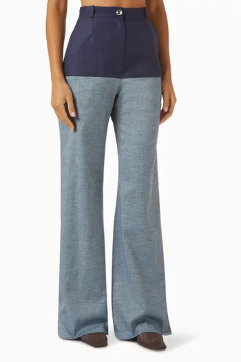 High-waist Combo Jeans in Denim