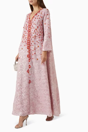 Bead-embroidered Dress