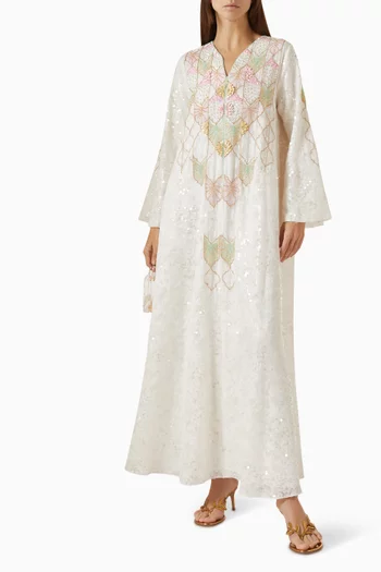 Bead-embroidered Dress