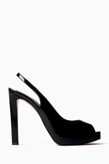 Lady Fanny 120 Slingback Pumps in Patent Leather