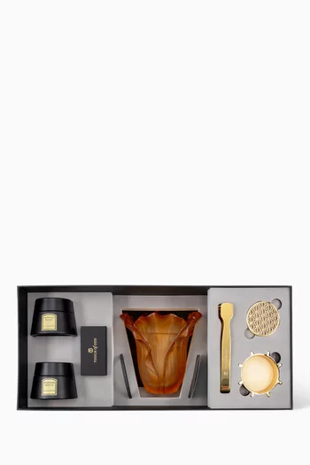 5-Piece Cabbage Burner Gift Set, Amber