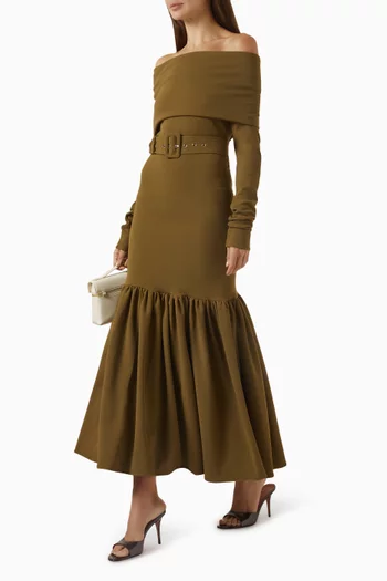 Porter Belted Maxi Dress