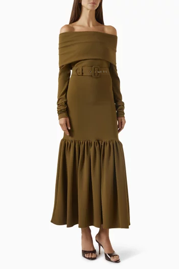 Porter Belted Maxi Dress