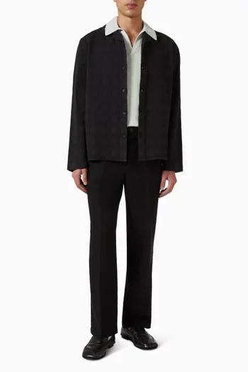 Corey Dobby Check Shirt in Cotton