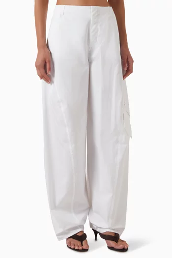 Cargo Pants in Ladder Stitch Poplin