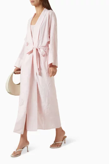 Peignoir Embroidered Maxi Dress