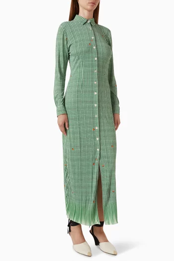 Shirt Maxi Dress in Viscose