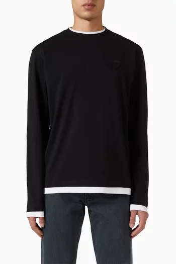 Long-sleeved T-shirt in Cotton