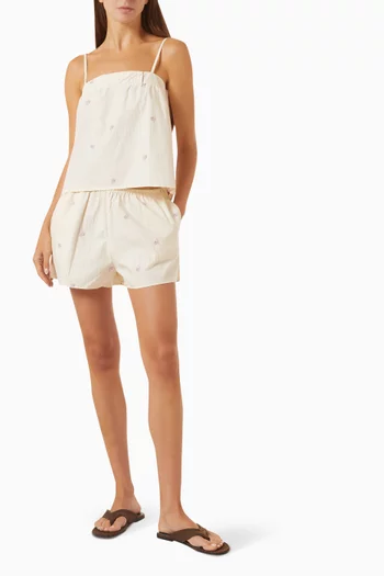Panelled Short Set in Organic-cotton
