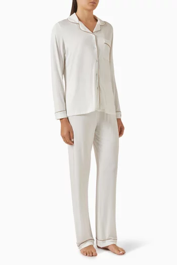 Stretch Pyjama Set in Modal-blend